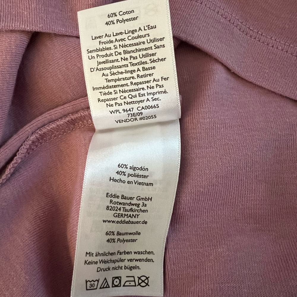Eddie Bauer Short Sleeve Cotton Classic Crew Neck T- Shirt Size Medium - Picture 7 of 8